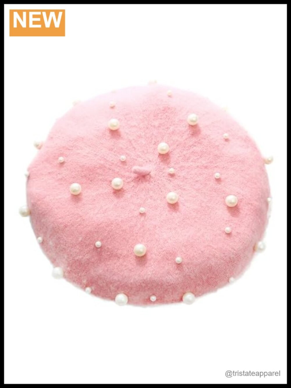 Womens Beret Pearl Elegant French Style Beanie Cap Artist Hat
